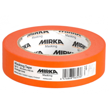Mirka® - Masking Tape 90°C Orange Line - 30 mm